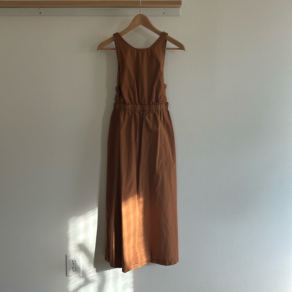 Brown cotton summer dress